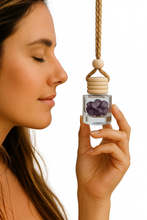 Load image into Gallery viewer, LUST Pheromone hanging Aromatherapy Diffuser with the Elegance of Amethyst Stones -Elevate Your Space with Exquisite Fragrance &amp; Crystal Energy