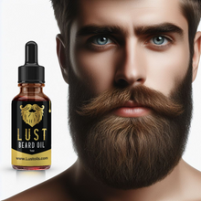 Load image into Gallery viewer, LUST Pheromone Beard Oil &amp; Conditioner — Nourishing, Softening, Unisex Signature Scent